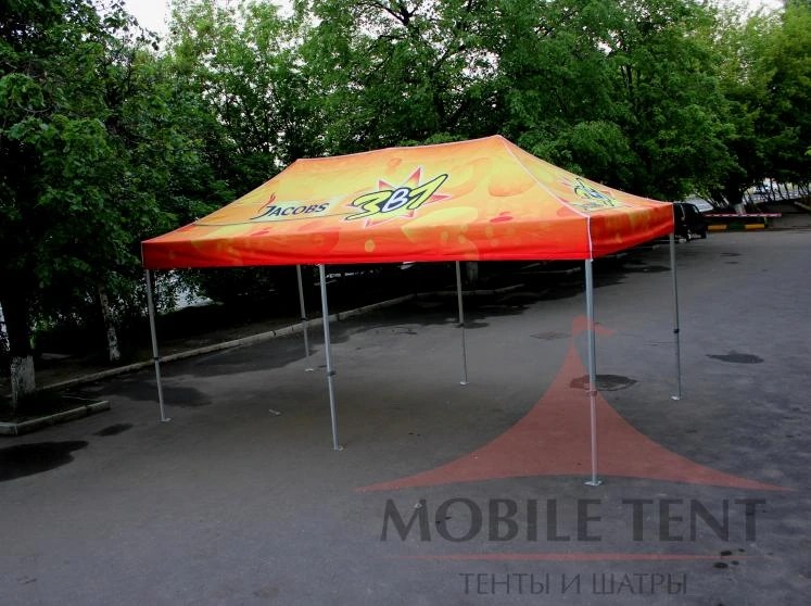 Брендированный тент с логотипом JACOBS