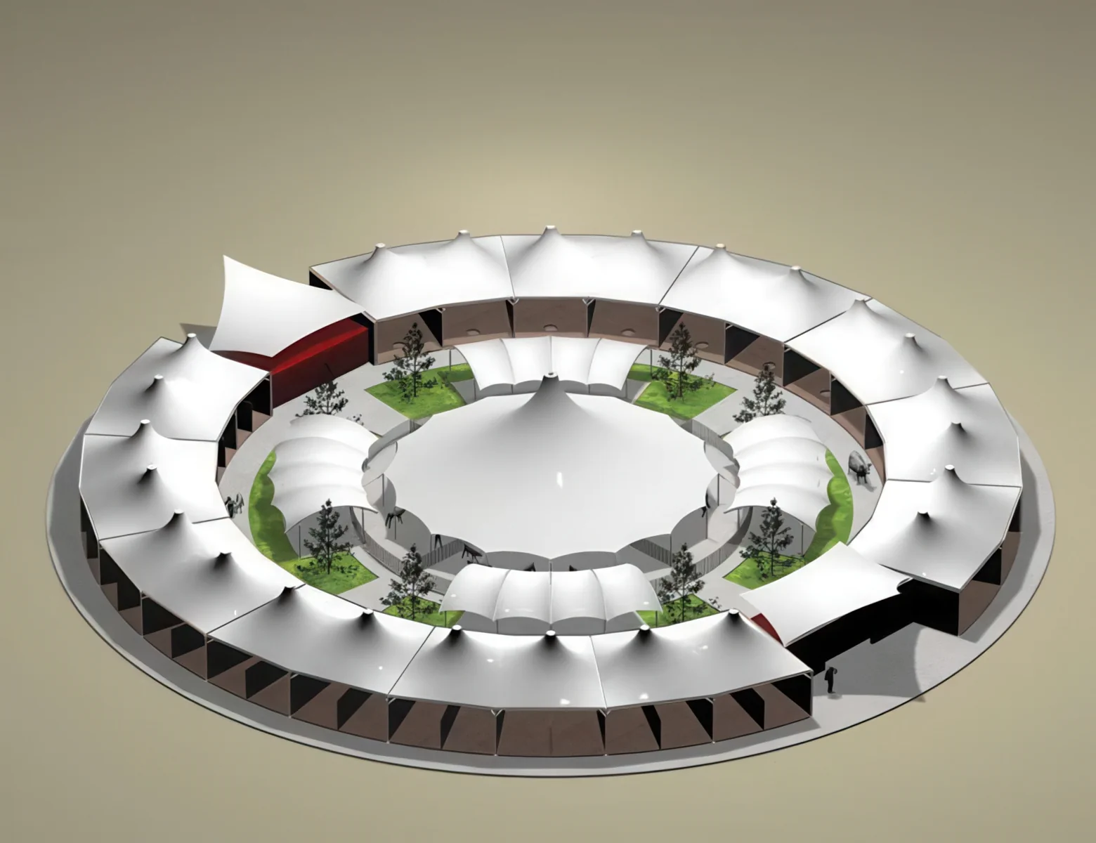 Тентовые ансамбли