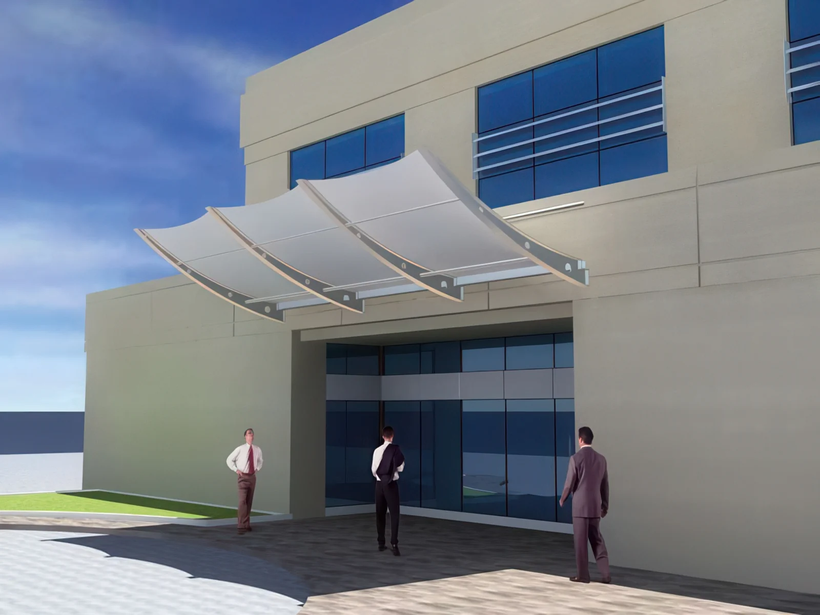 Тентовые входные группы проект 48