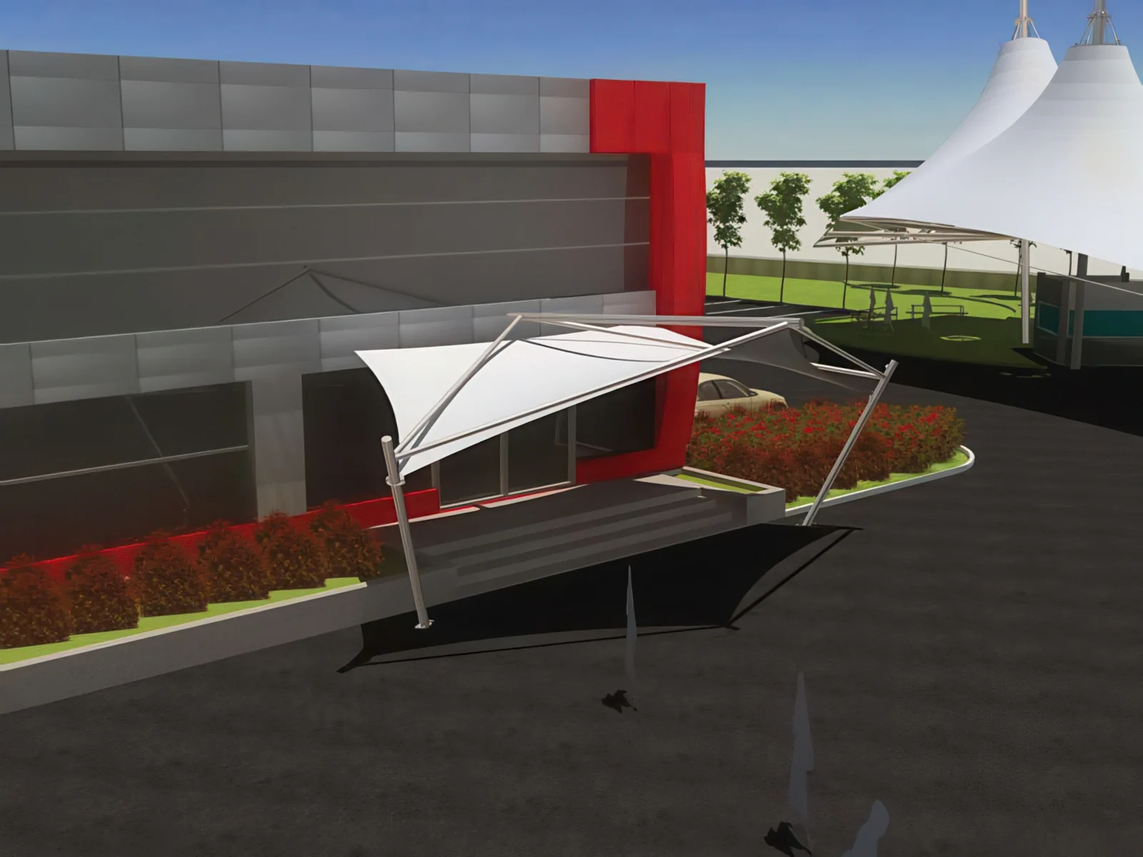 Тентовые входные группы проект 63