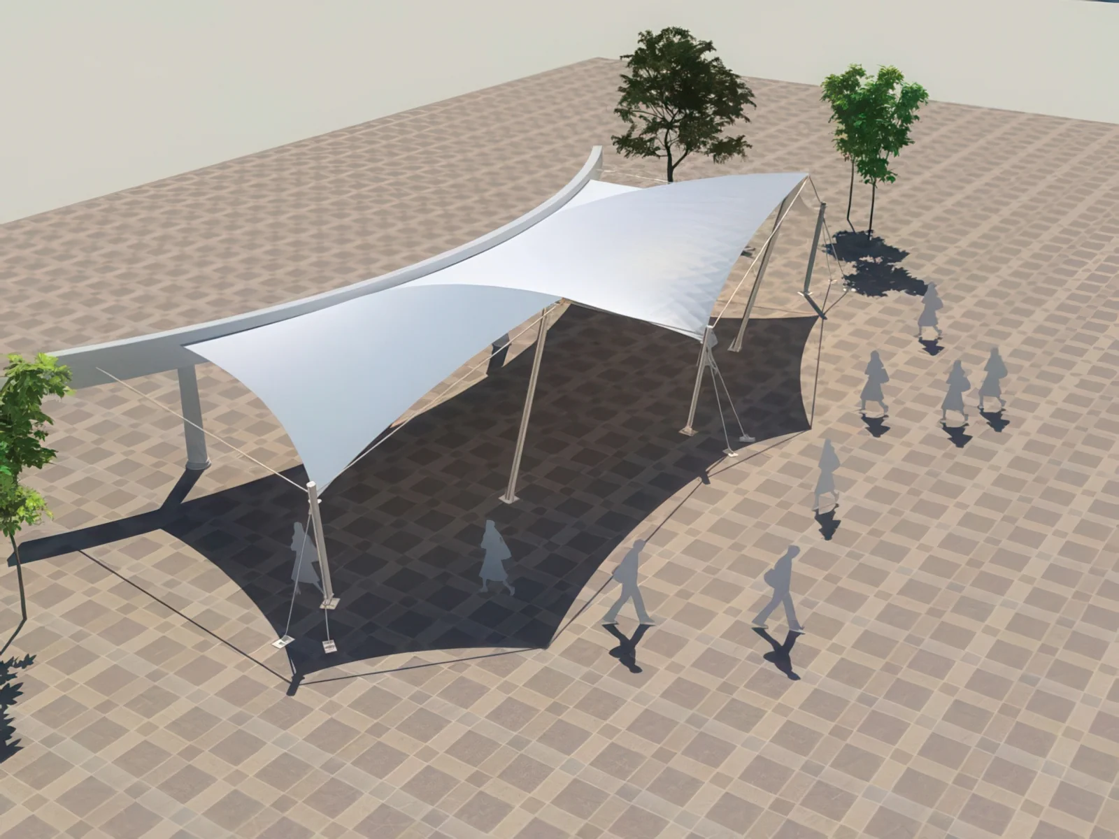 Тентовые входные группы проект 75