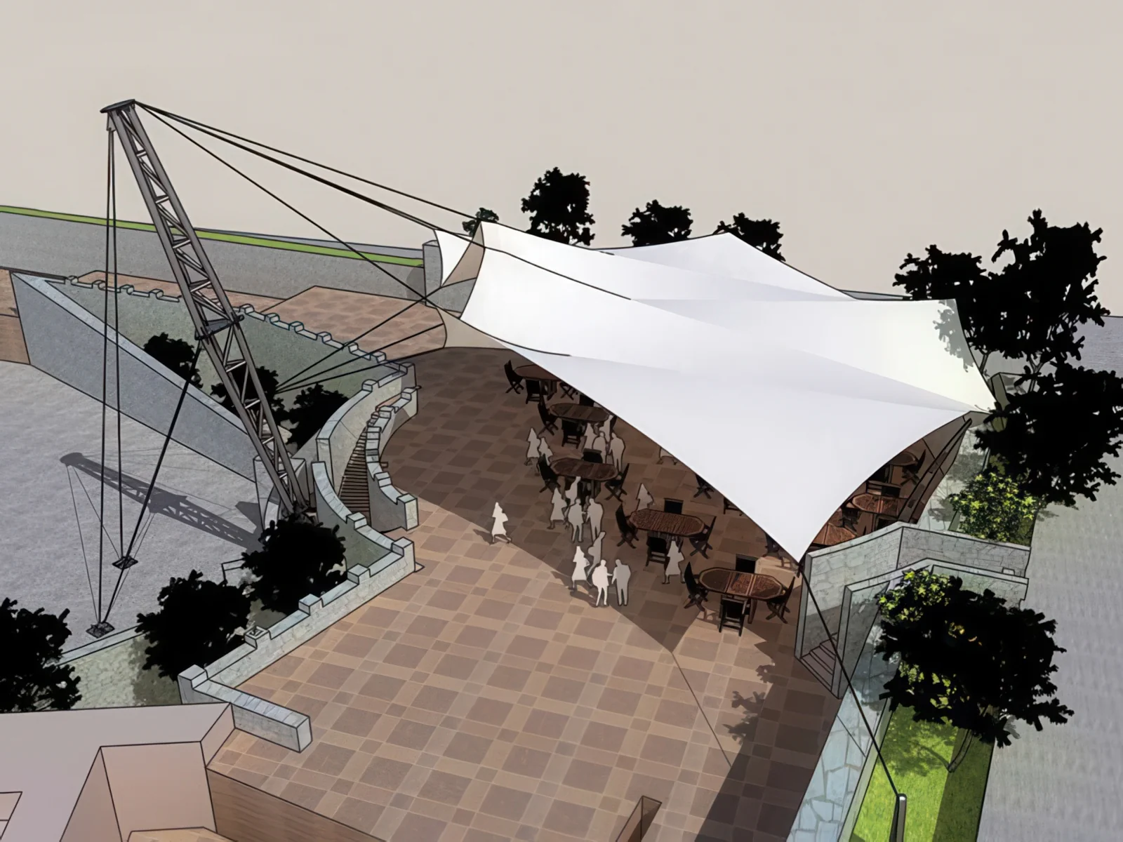 Тентовые входные группы проект 84