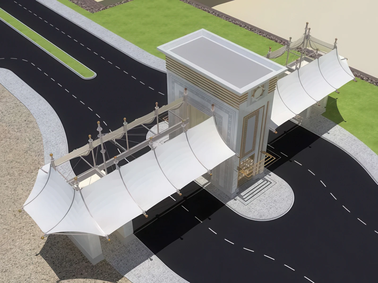 Тентовые входные группы проект 87