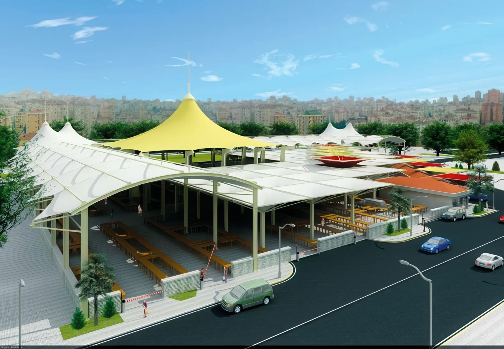 Навесы для рынков проект 7