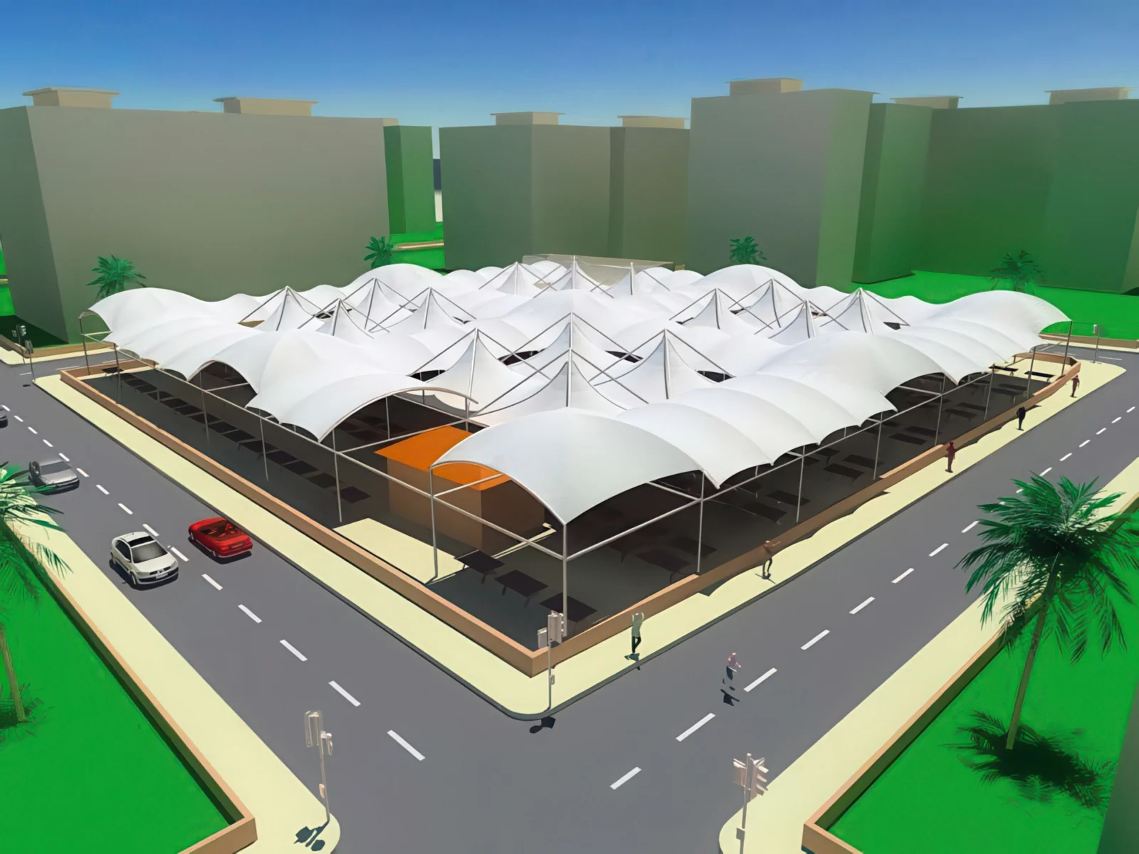 Навесы для рынков проект 28