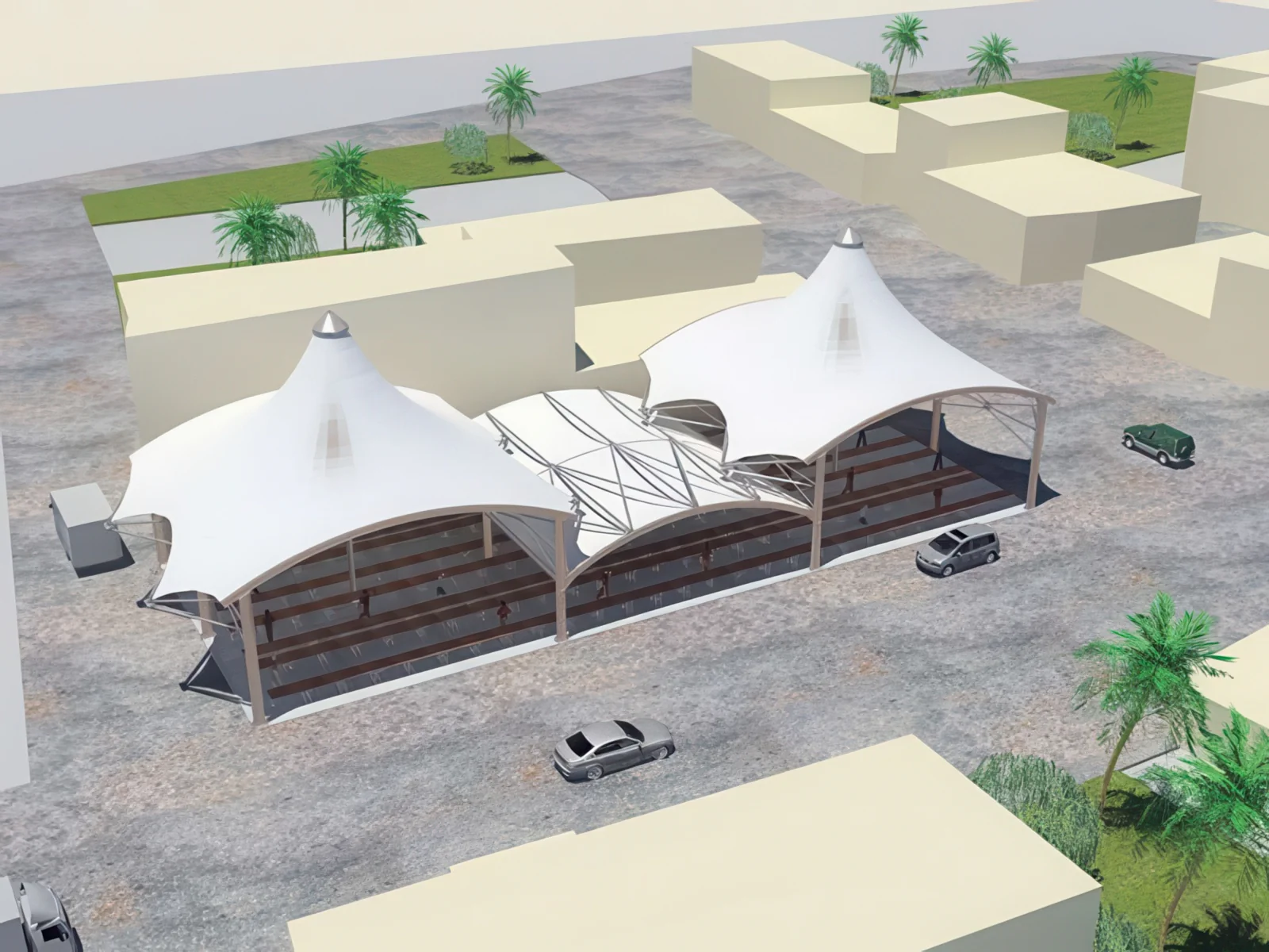 Навесы для рынков проект 32