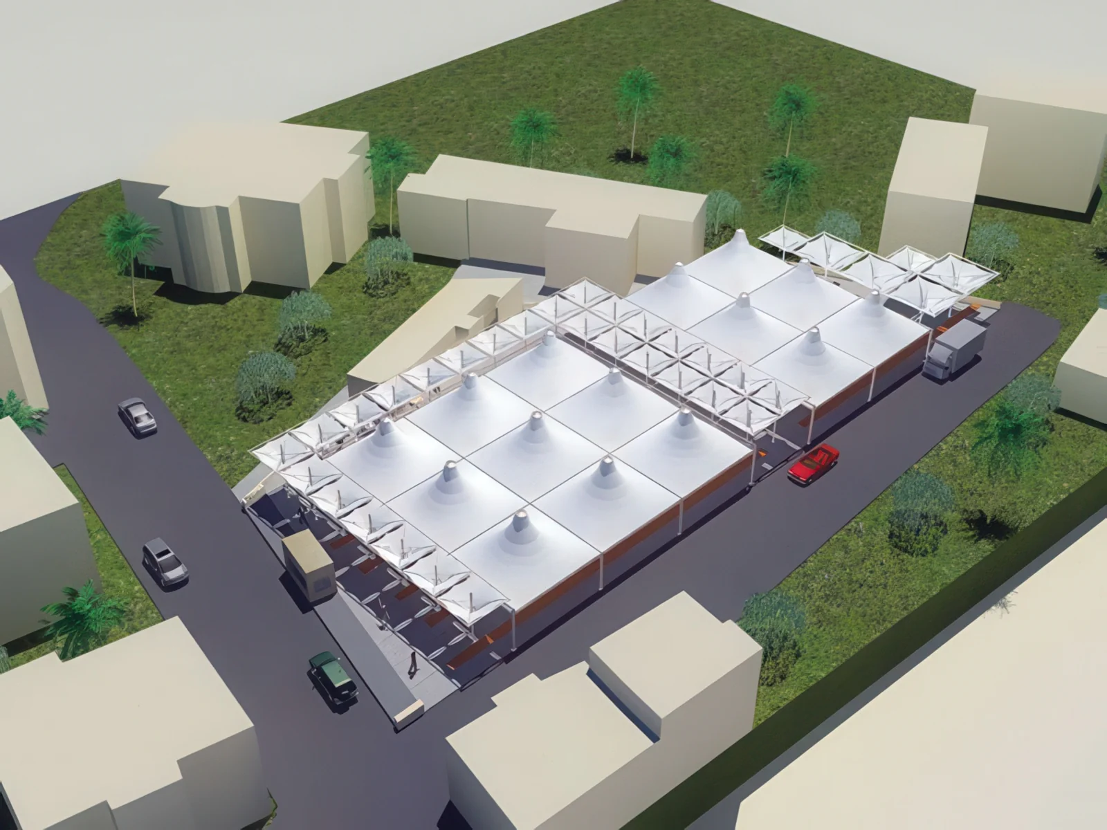 Навесы для рынков проект 37