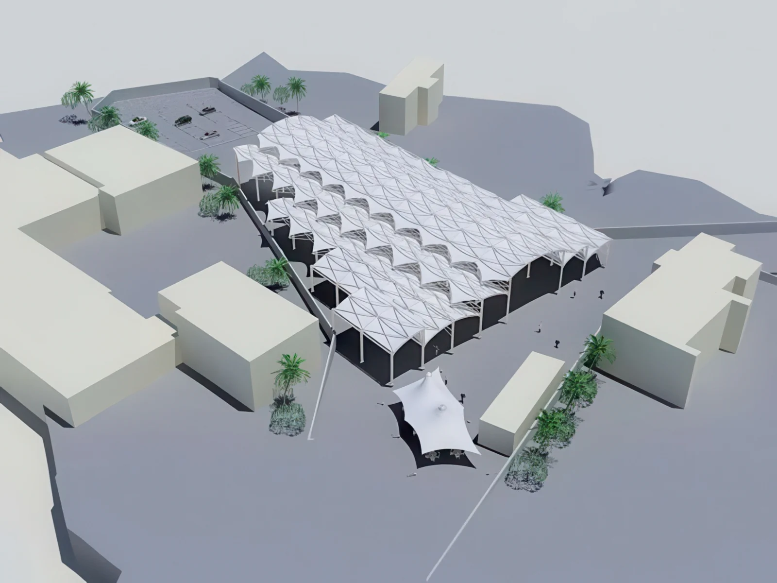 Навесы для рынков проект 43