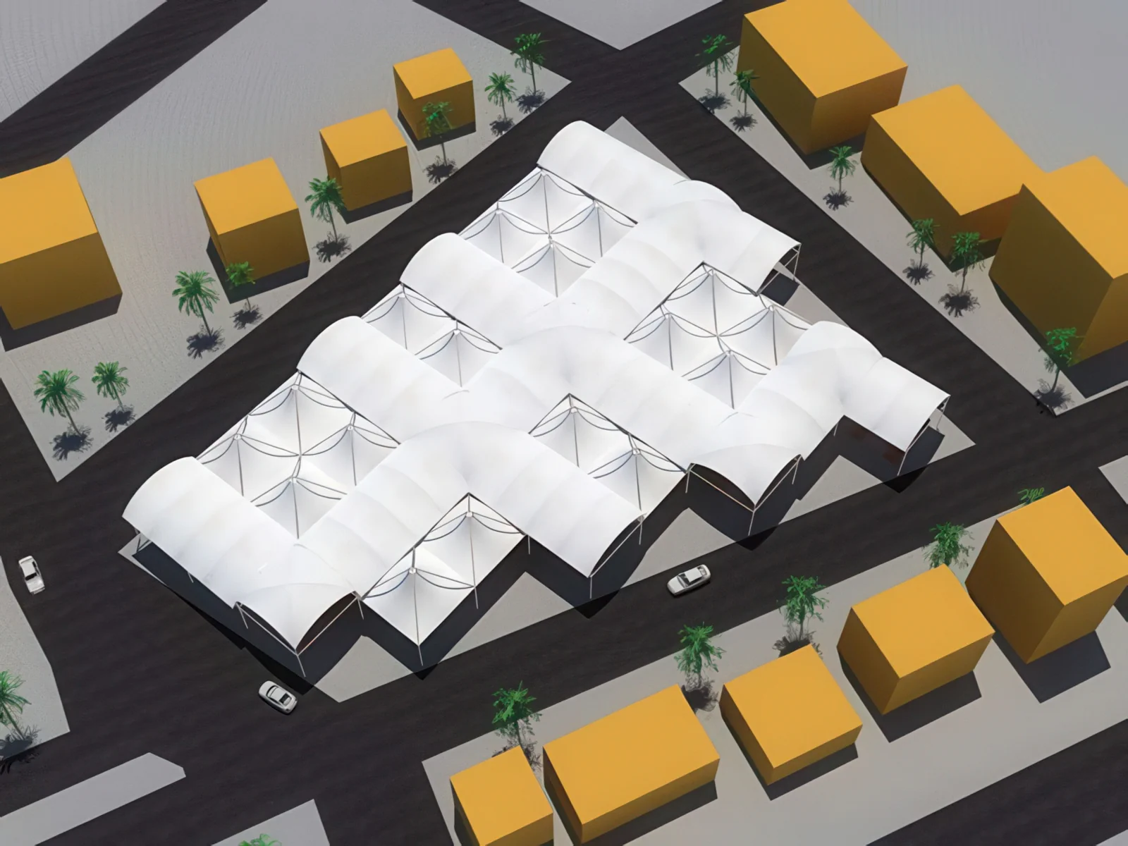 Навесы для рынков проект 45