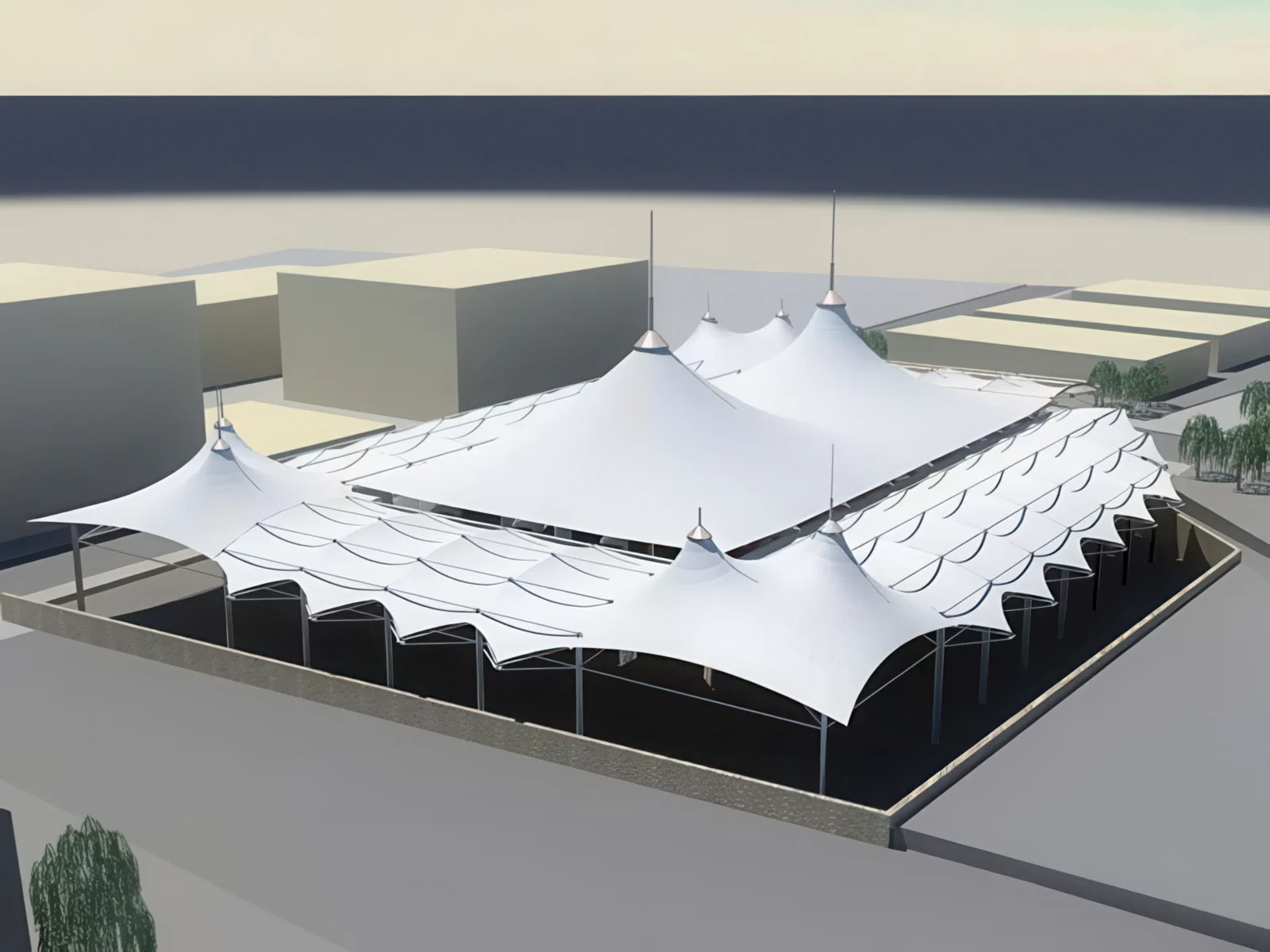 Навесы для рынков проект 57