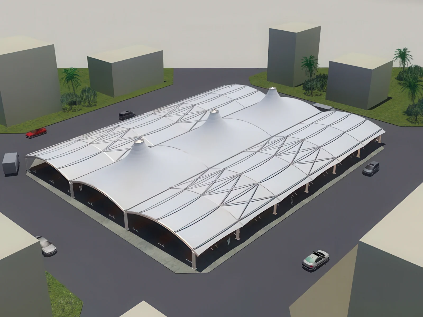 Навесы для рынков проект 84