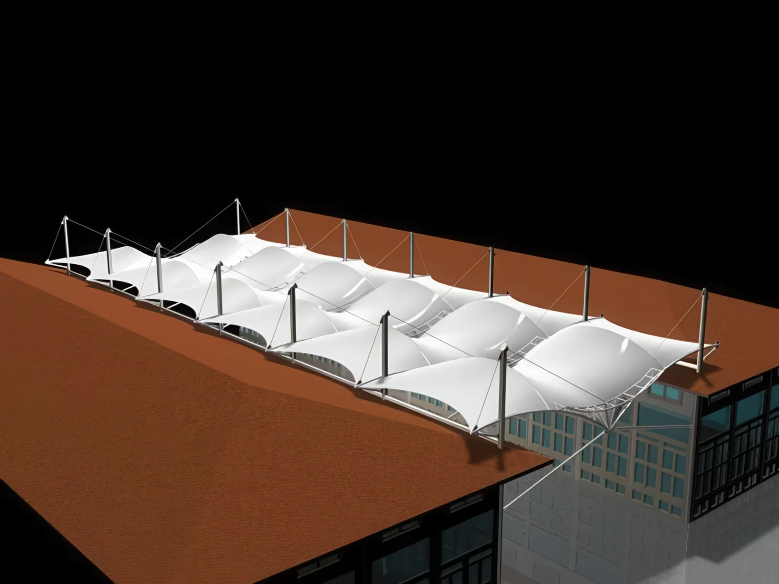 Тентовые сооружения без внутренних опор проект 4