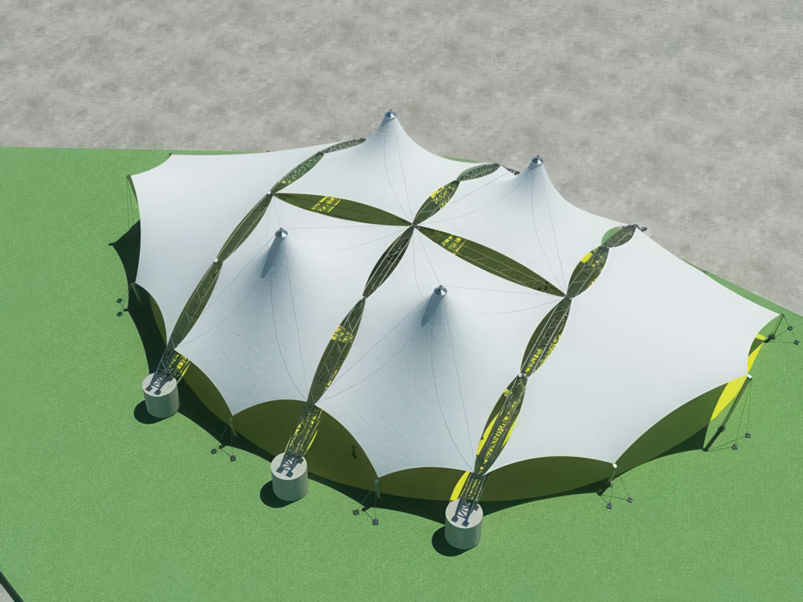 Тентовые сооружения без внутренних опор