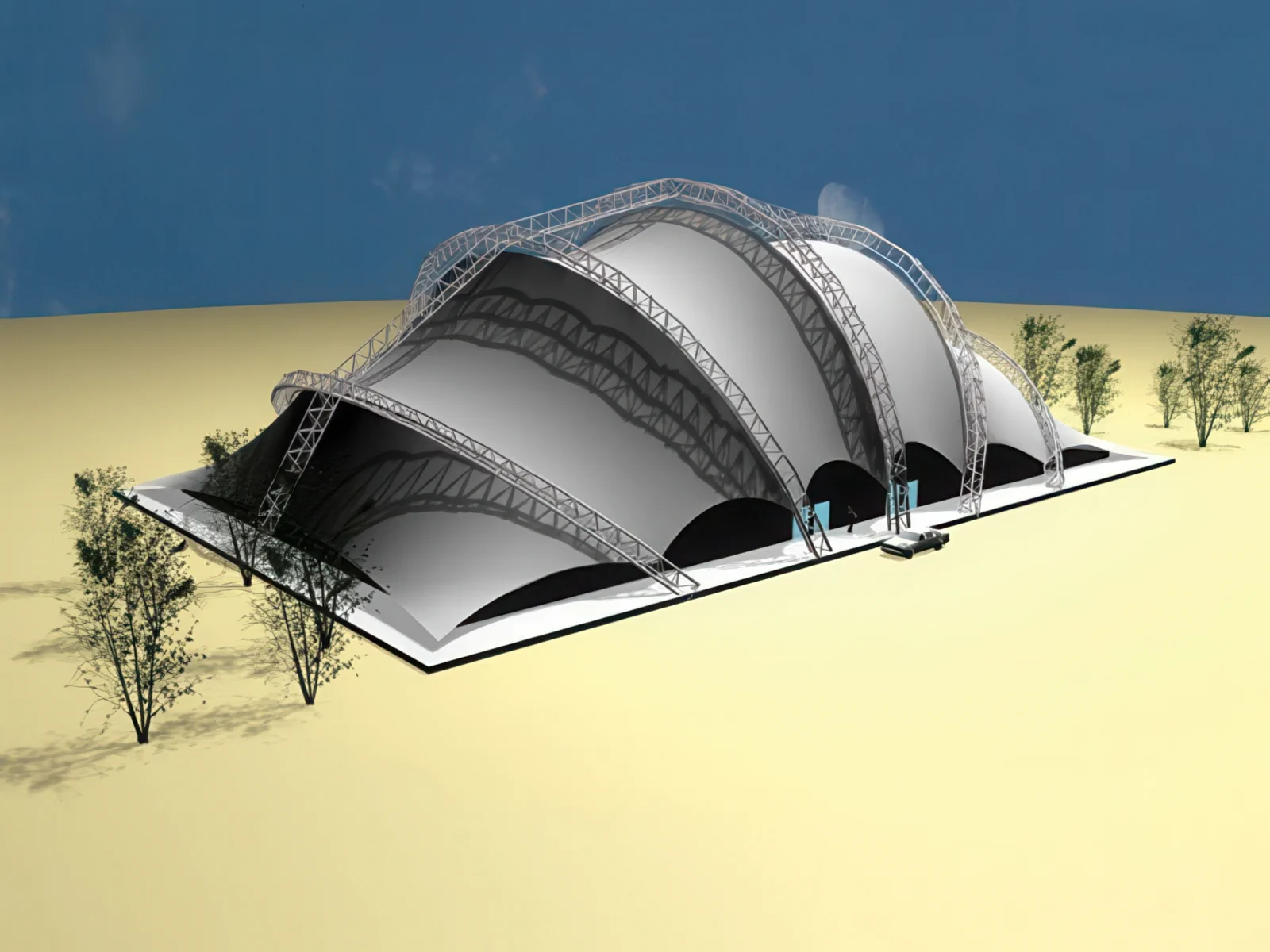 Тентовые сооружения без внутренних опор проект 36