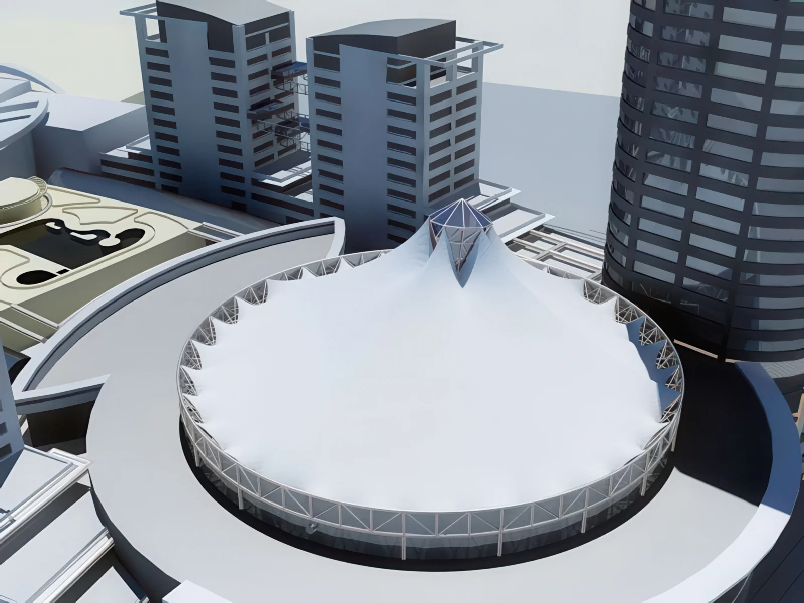 Тентовые сооружения без внутренних опор проект 77