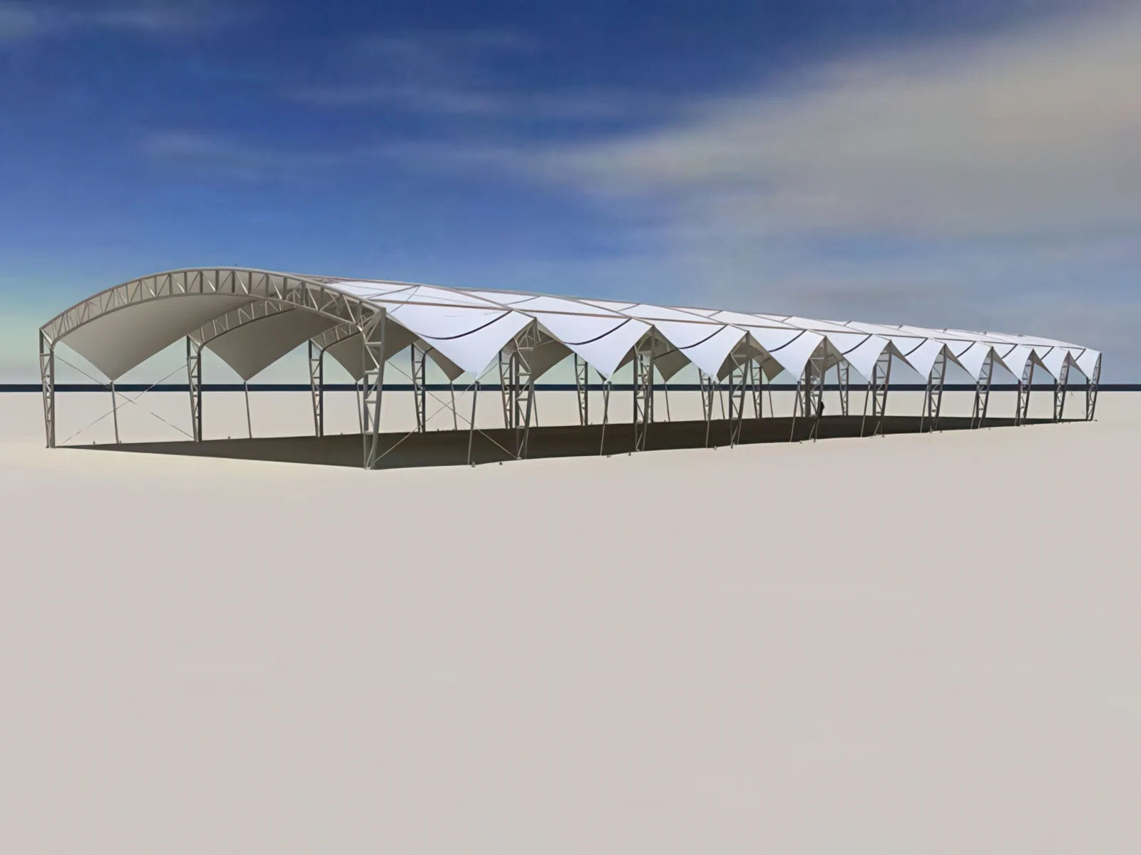 Тентовые сооружения без внутренних опор проект 80