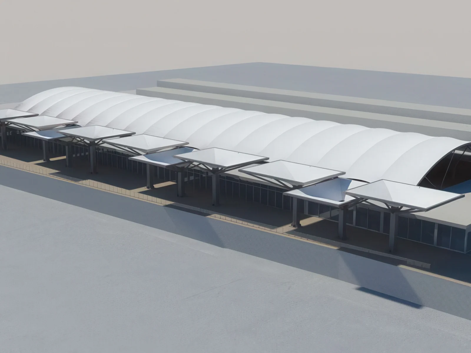 Тентовые сооружения без внутренних опор проект 107