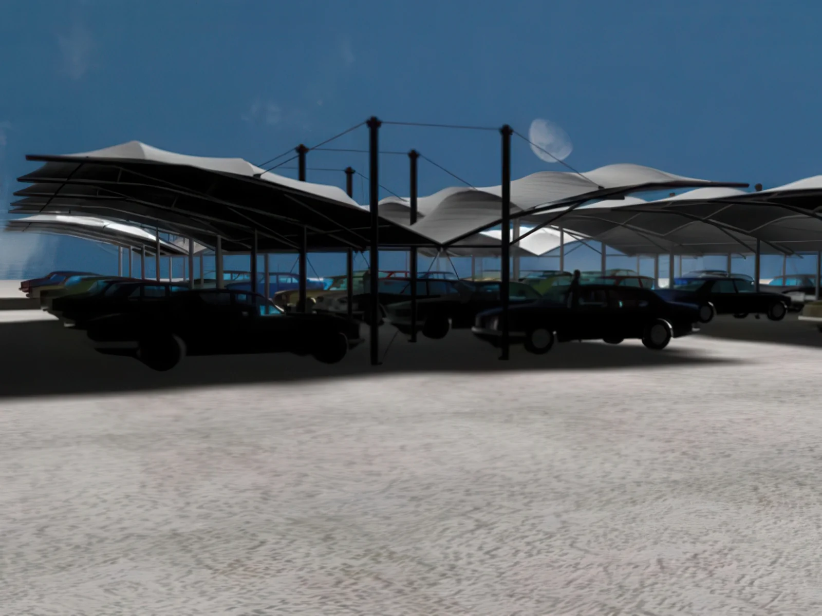 Навесы для автомобильных парковок проект 8