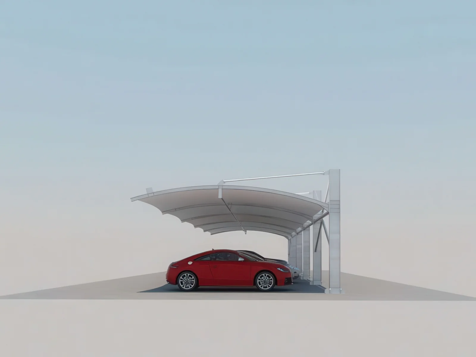 Навесы для автомобильных парковок проект 13