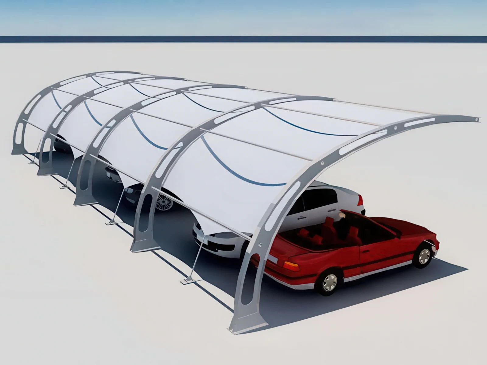 Навесы для автомобильных парковок проект 39