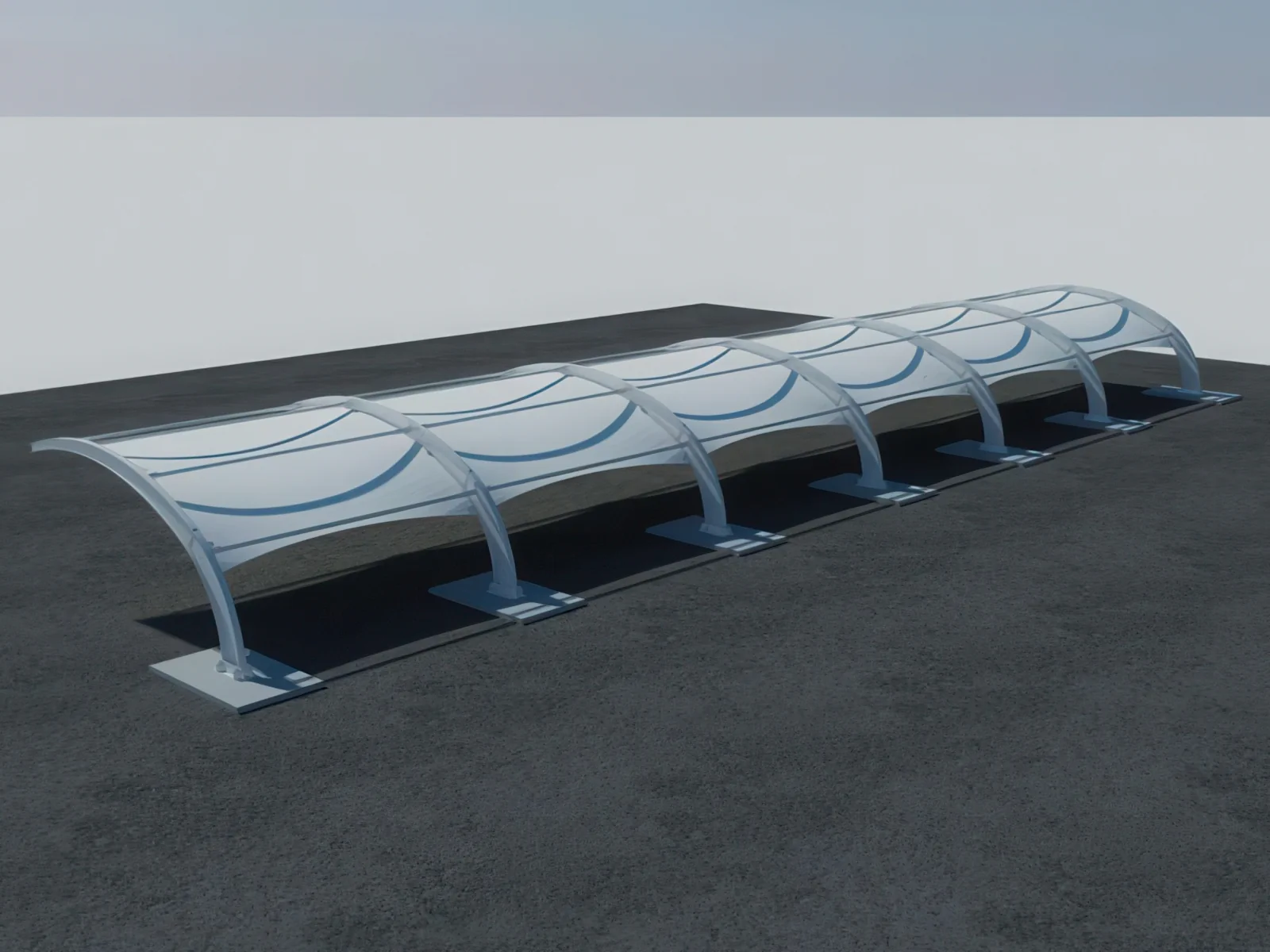 Навесы для автомобильных парковок проект 100