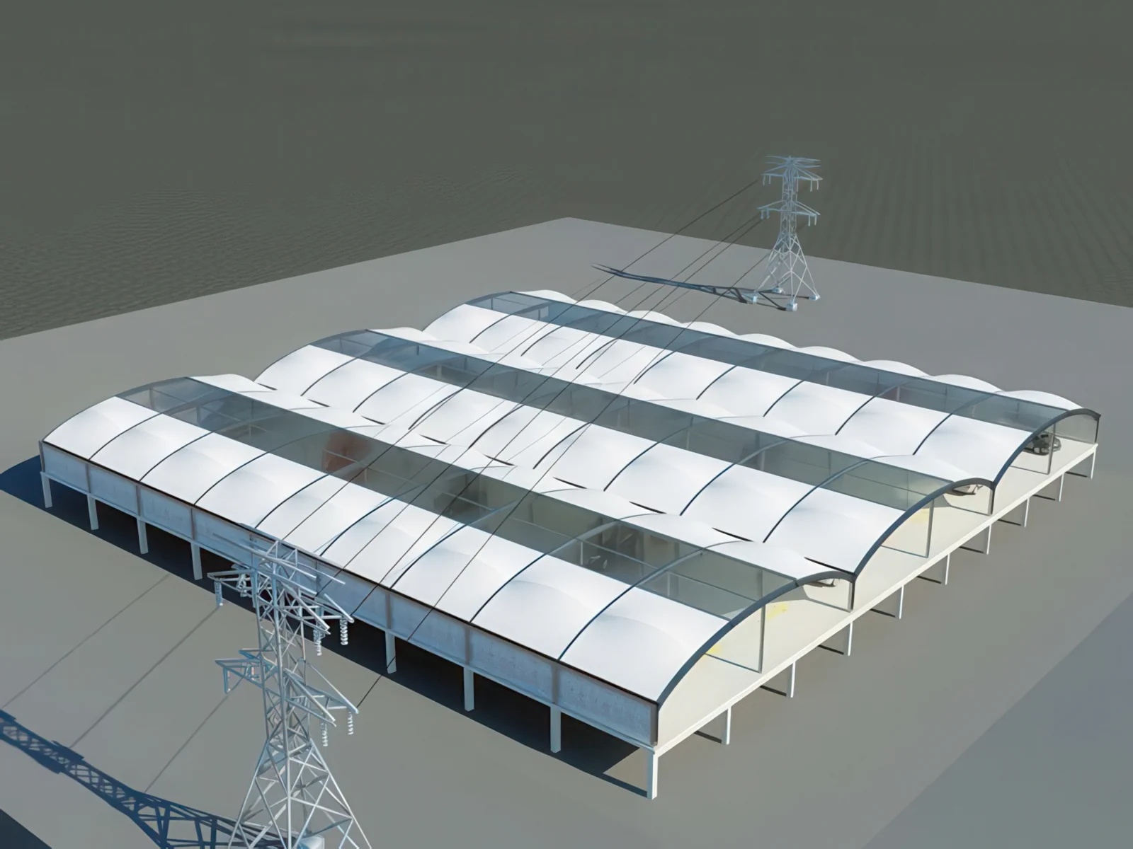 Навесы для автомобильных парковок проект 102