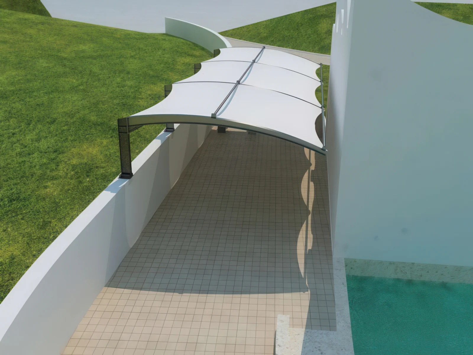 Навесы для автомобильных парковок проект 114