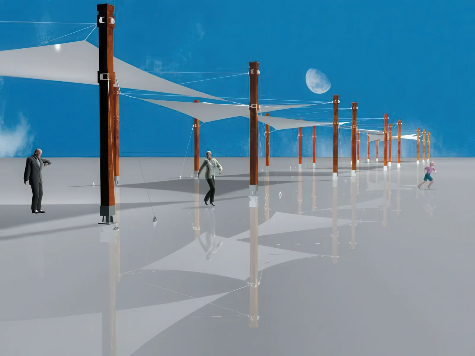 Навесы для пеших зон проект 1