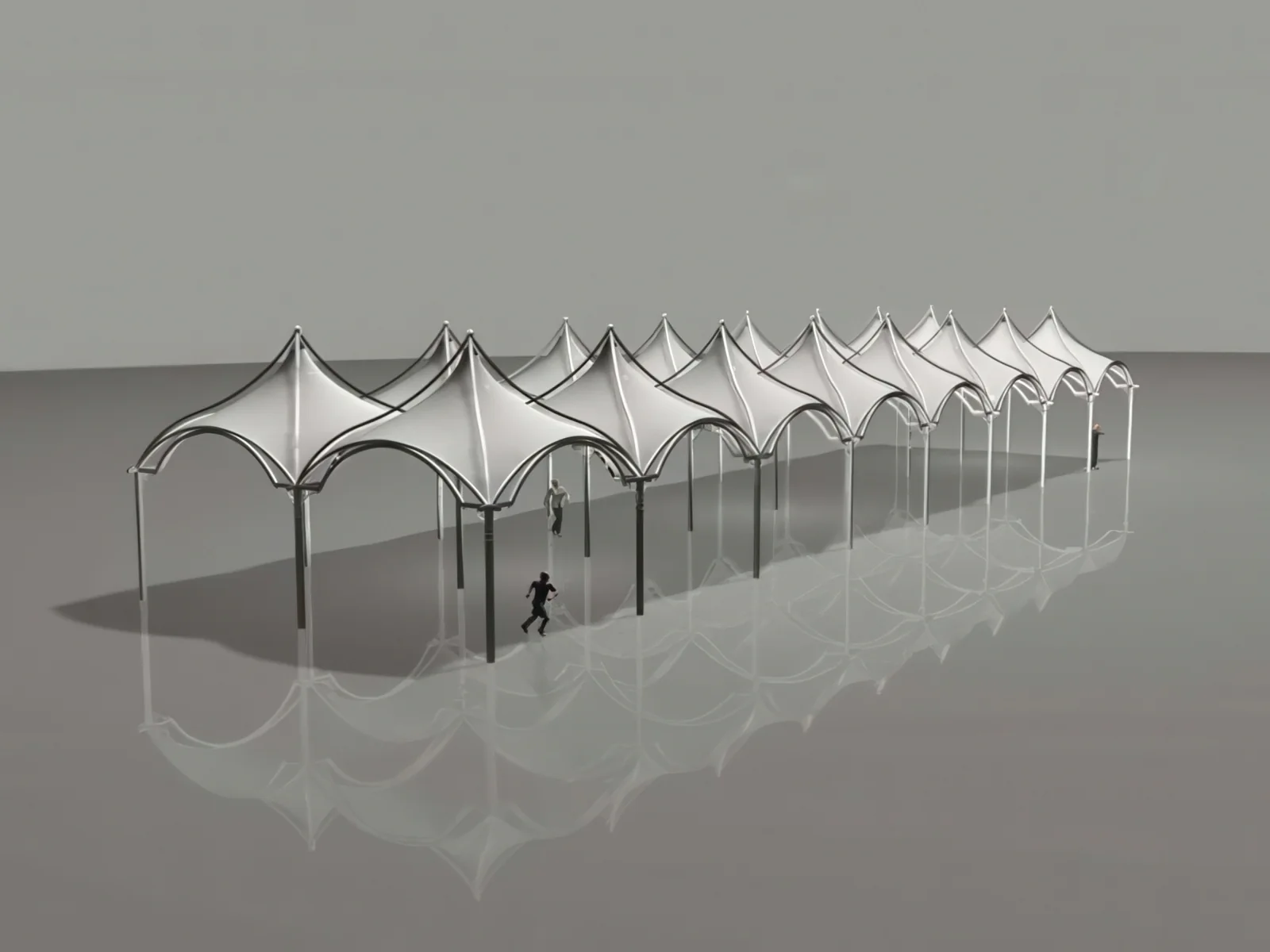 Навесы для пеших зон проект 9