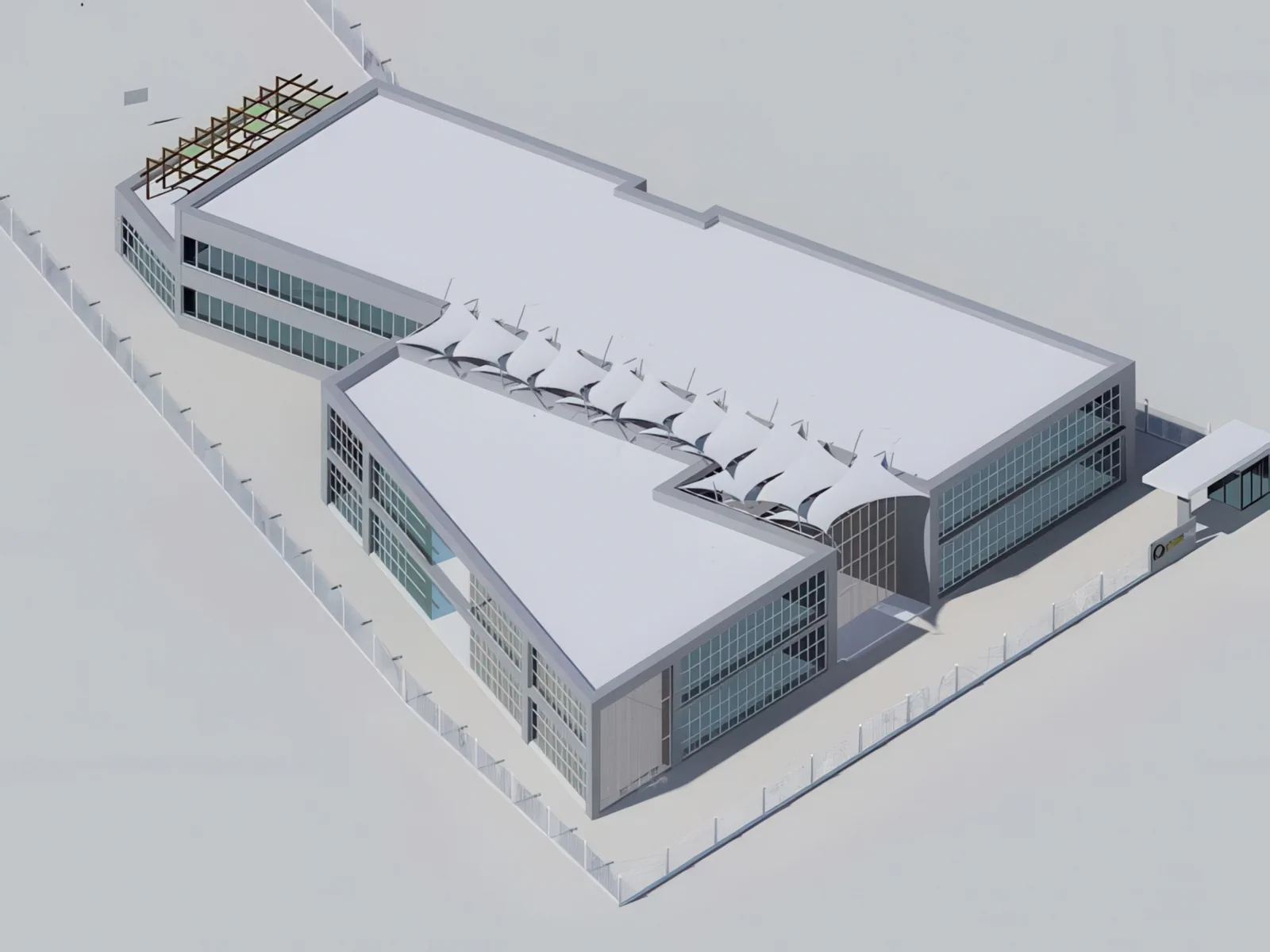 Навесы для пеших зон проект 14