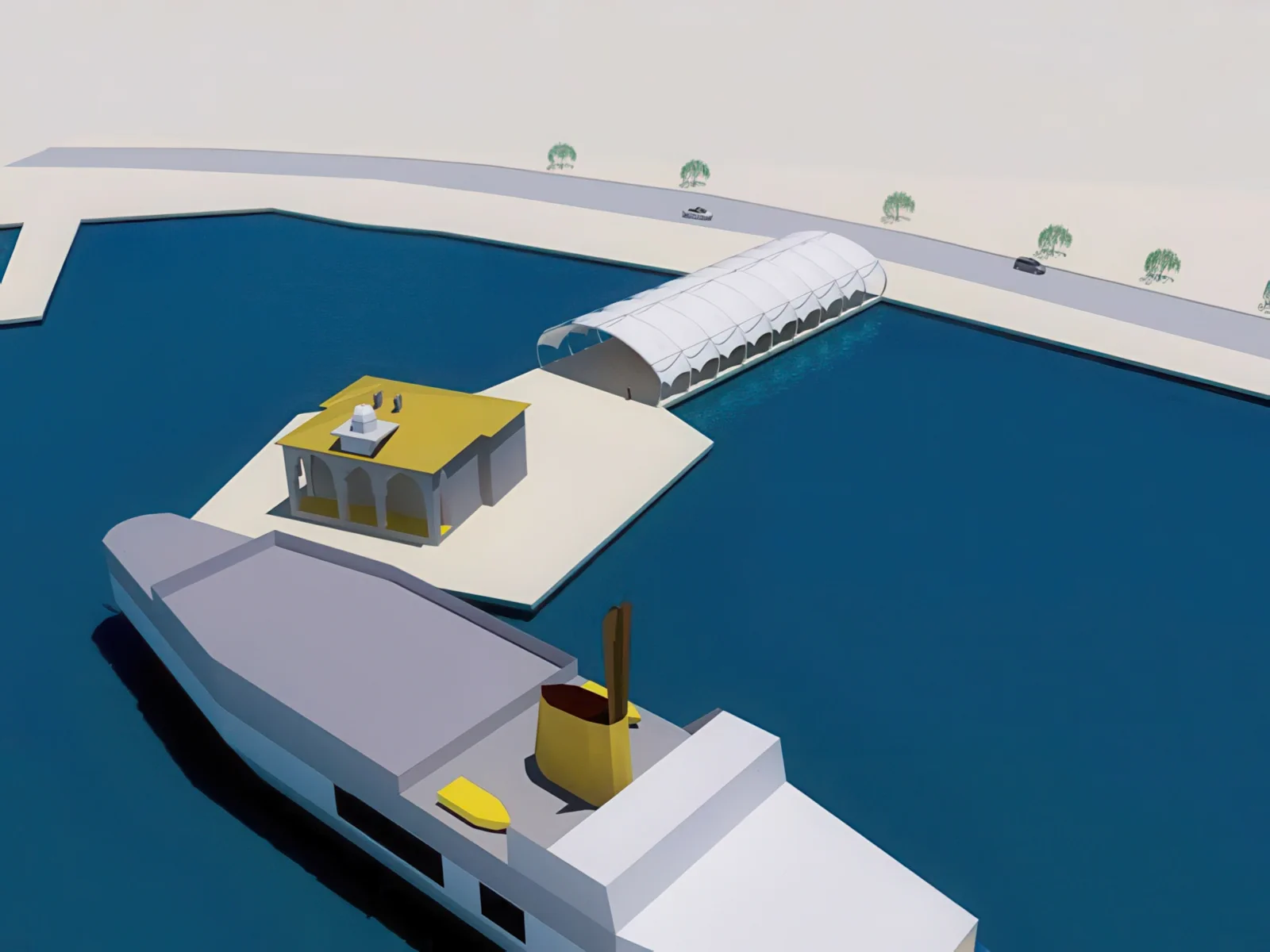 Навесы для пеших зон проект 20