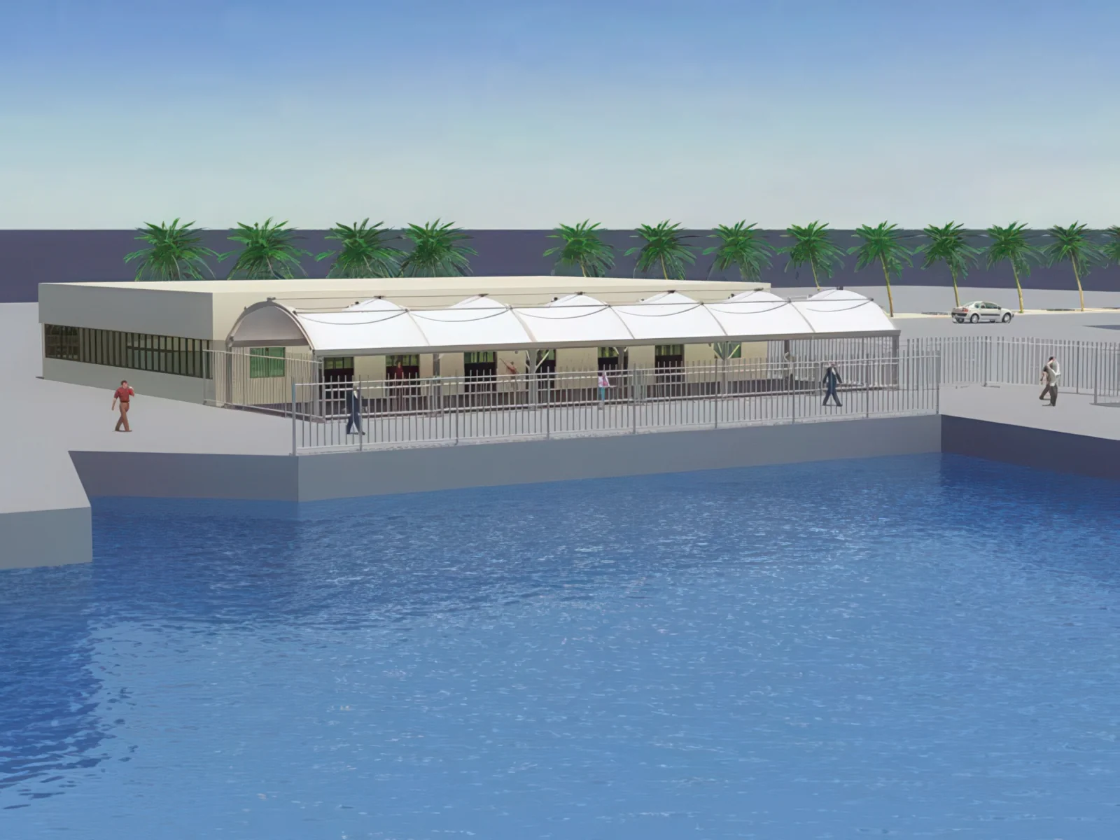 Навесы для пеших зон проект 23