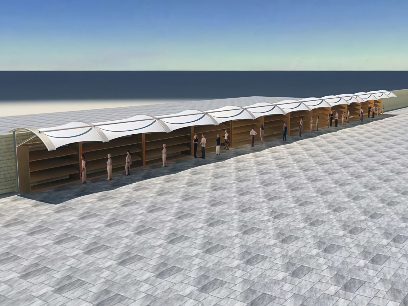 Навесы для пеших зон проект 26