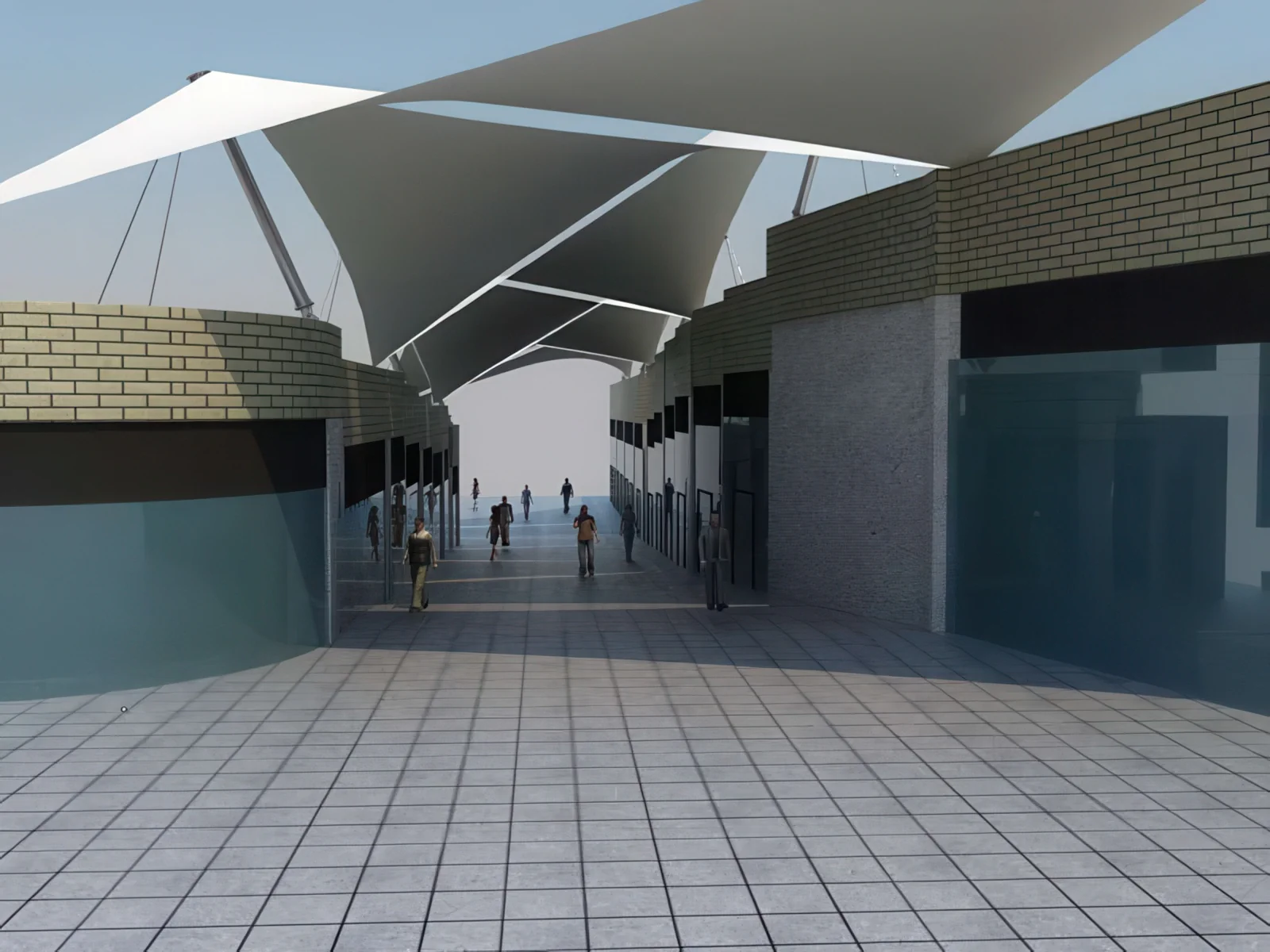 Навесы для пеших зон проект 39