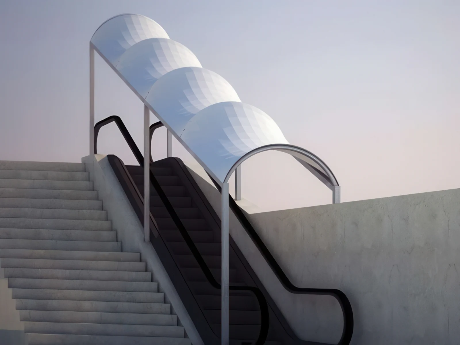 Навесы для пеших зон проект 53