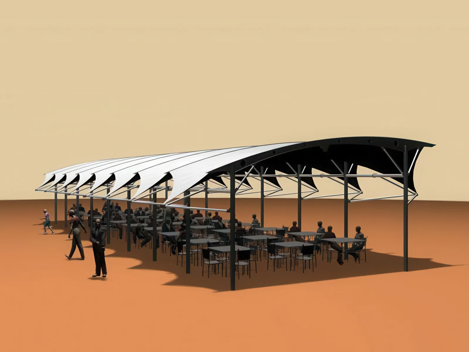 Тенты для ресторации проект 2