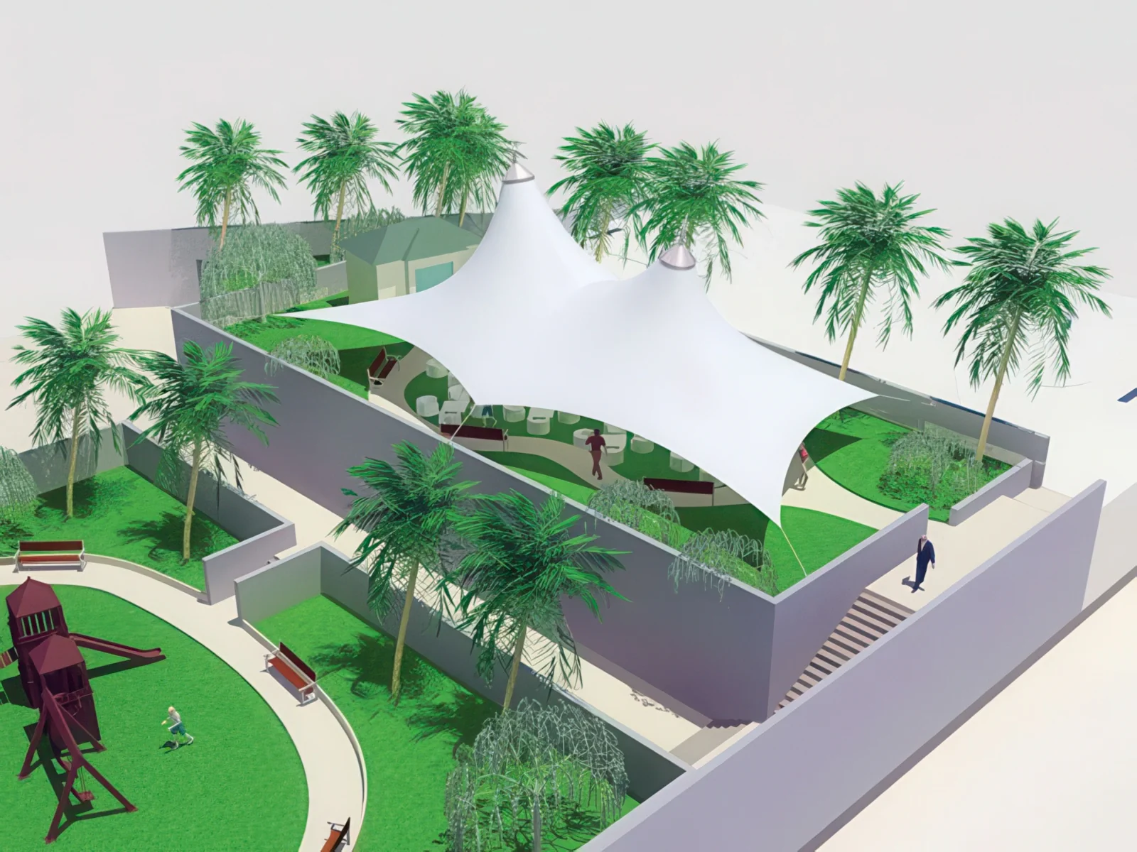 Тенты для ресторации проект 8