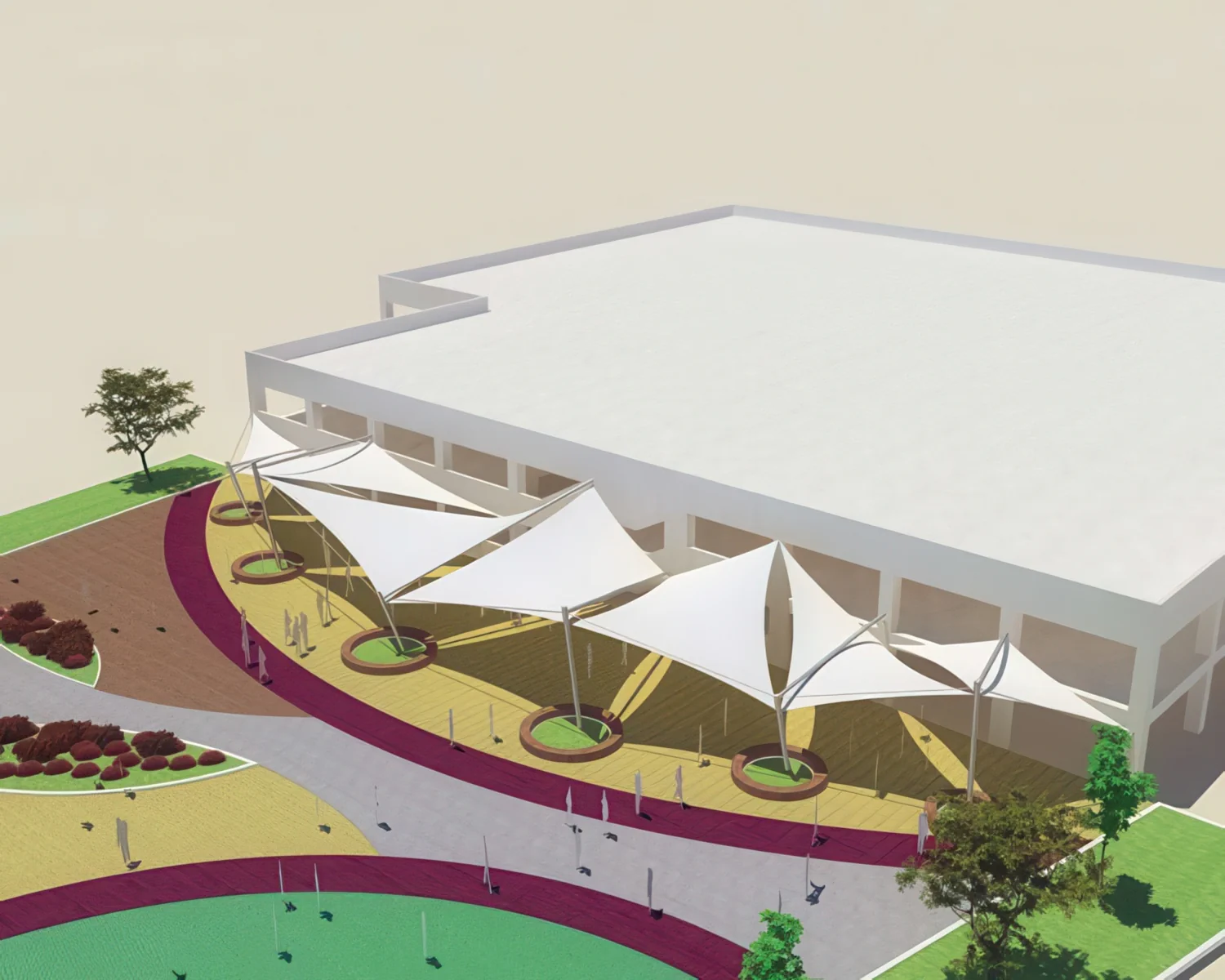 Тенты для ресторации проект 45