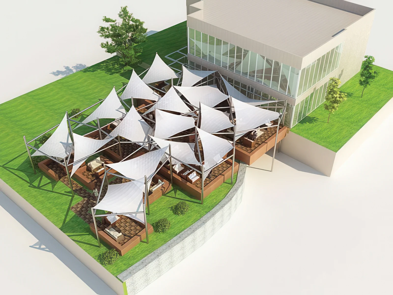 Тенты для ресторации проект 63