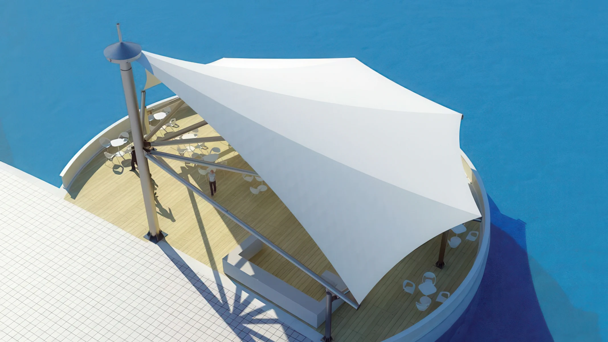 Тенты для ресторации проект 76