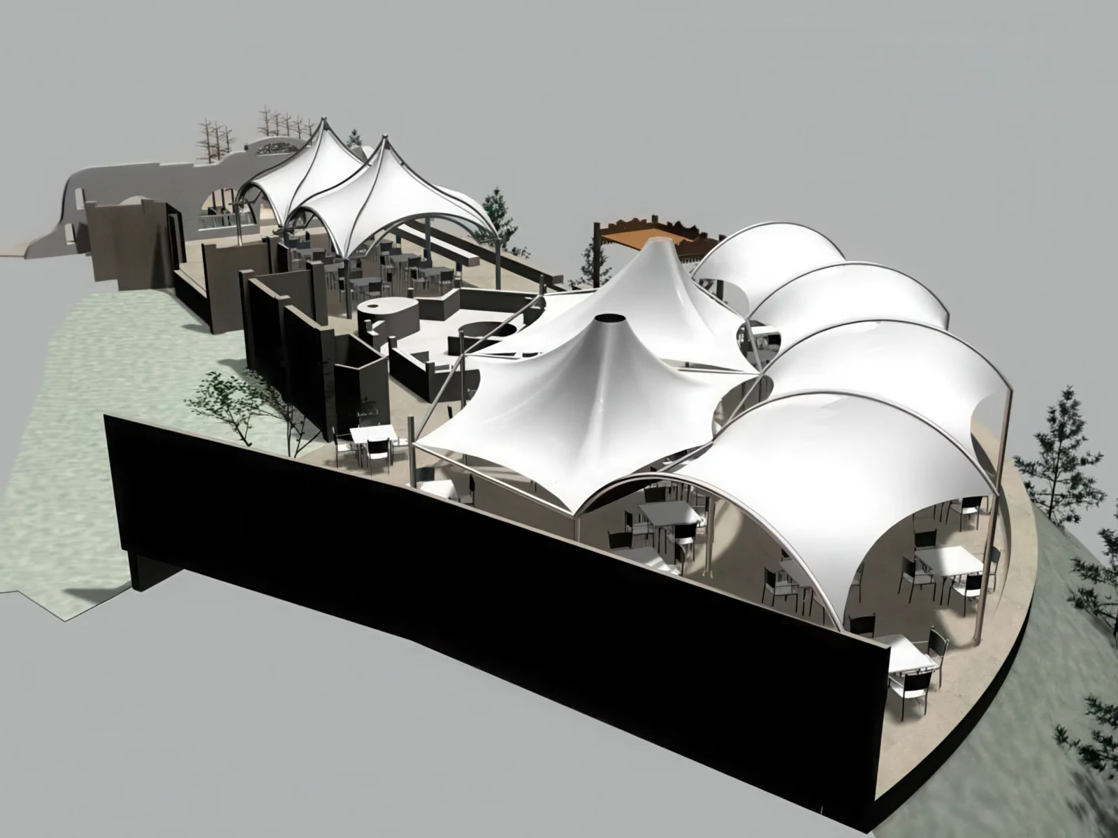 Тенты для ресторации проект 91