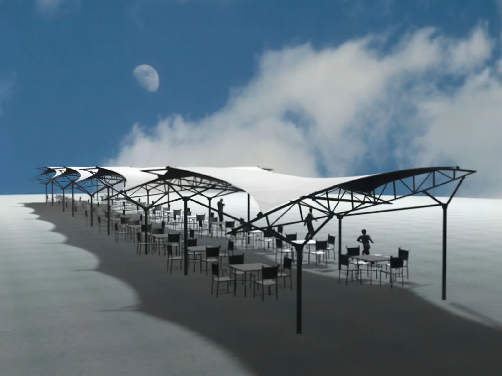 Тенты для ресторации проект 95