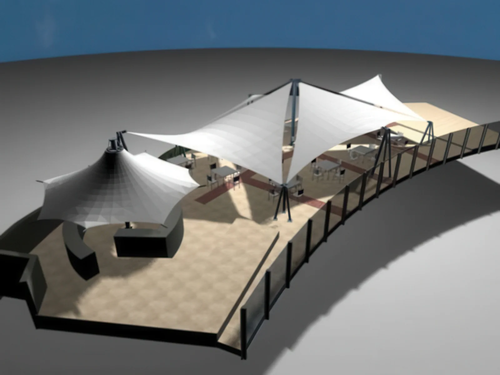 Тенты для ресторации проект 102