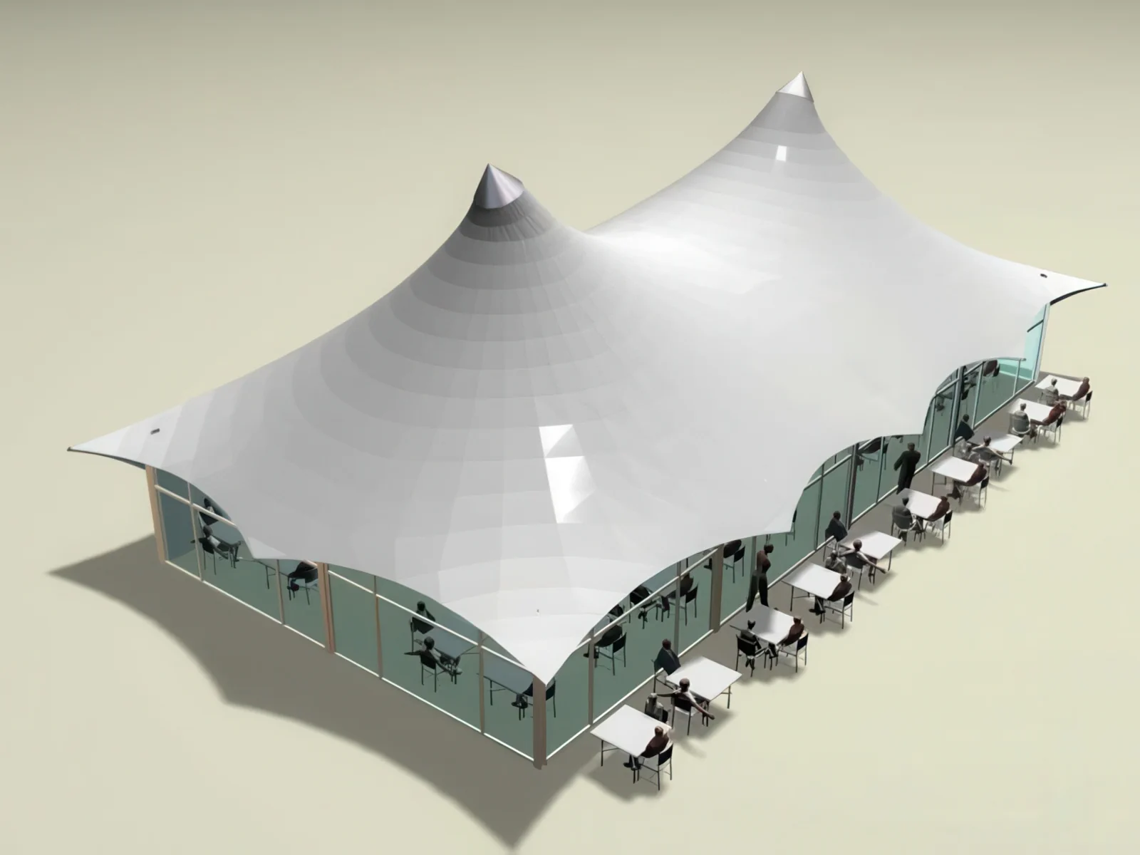 Тенты для ресторации проект 115