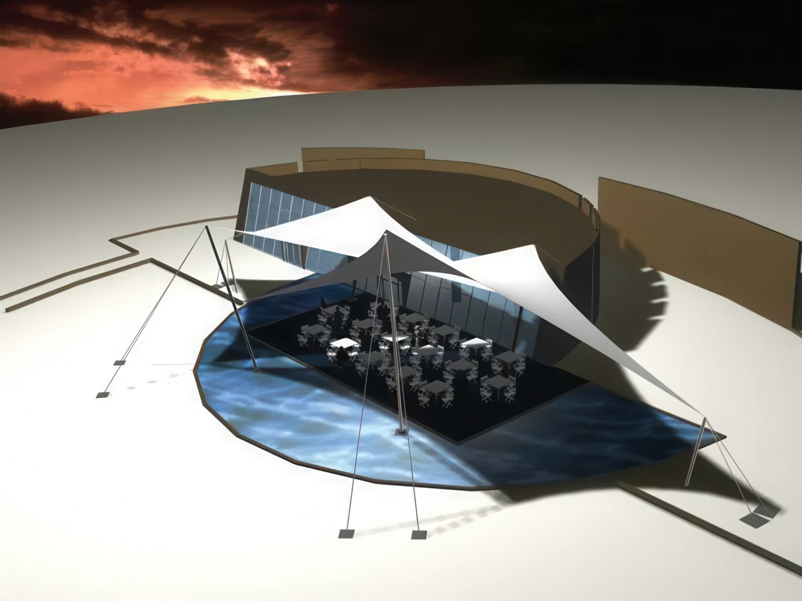 Тенты для ресторации проект 123