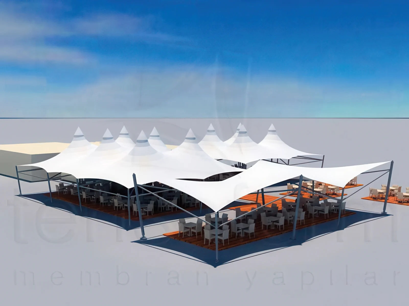Тенты для ресторации проект 132