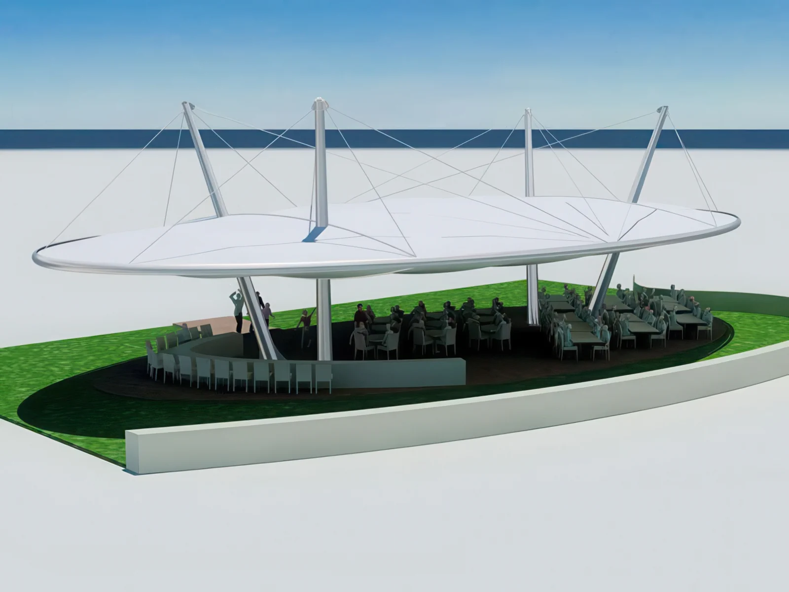 Тенты для ресторации проект 144