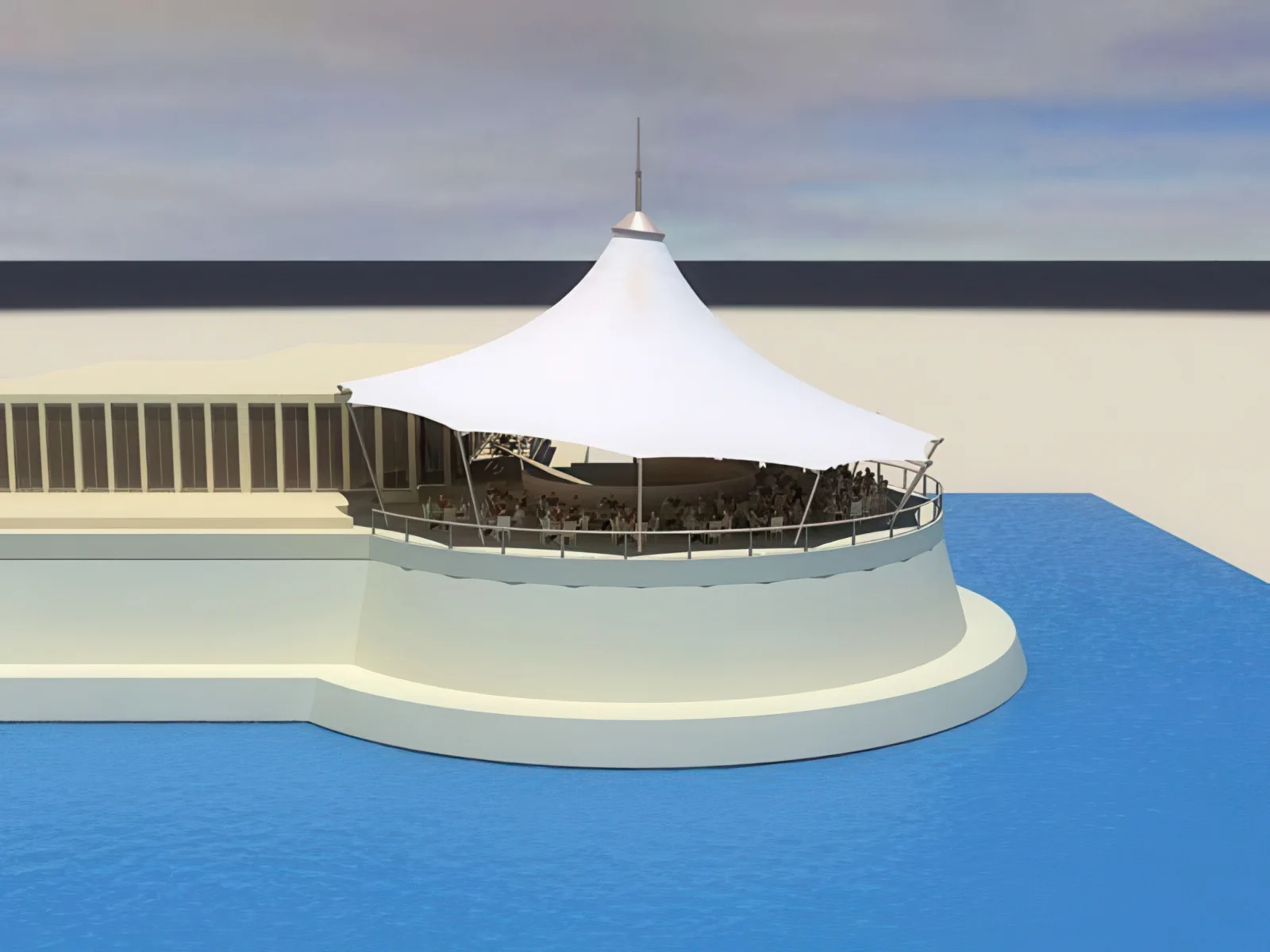 Тенты для ресторации проект 157