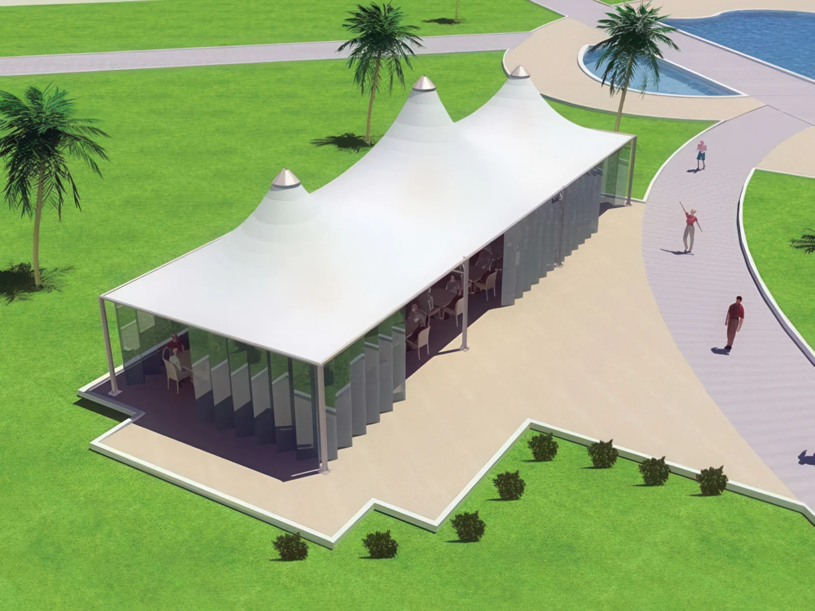 Тенты для ресторации проект 161