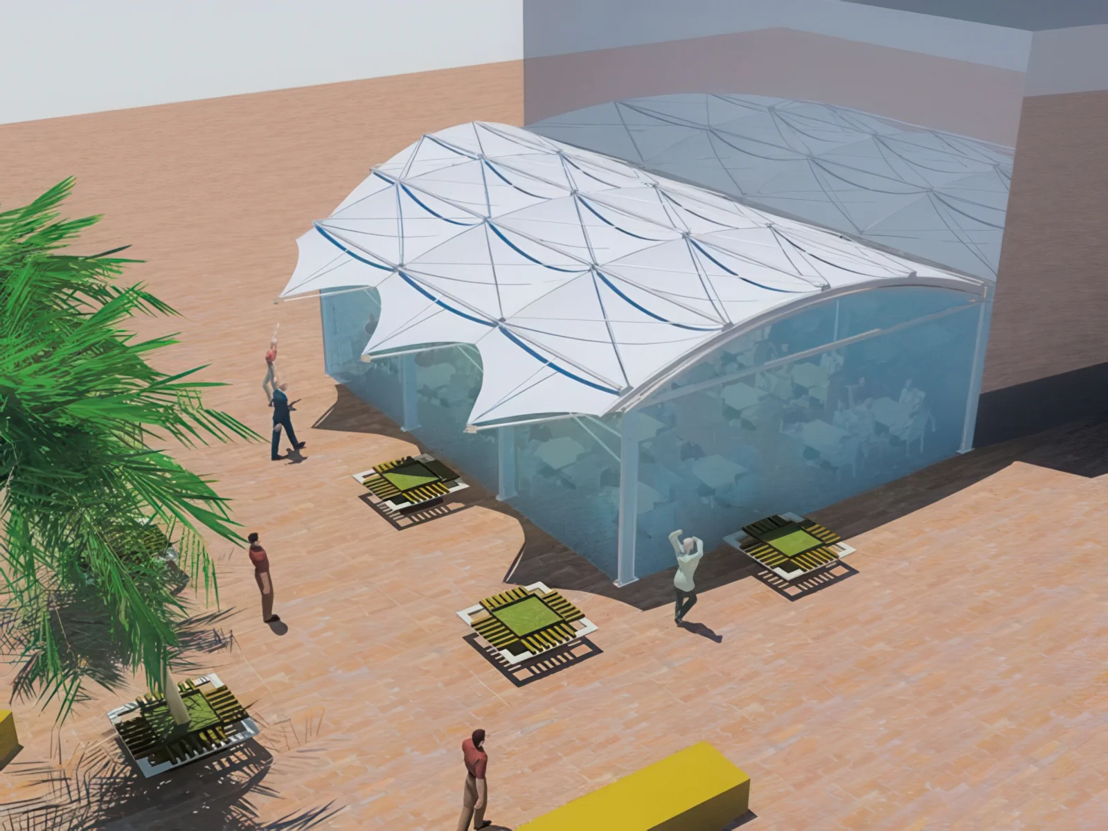 Тенты для ресторации проект 165